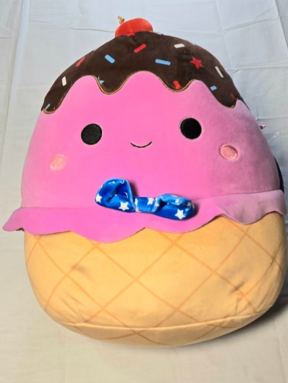 NWT Squishmallows Sanjay 12" Pink Ice Cream Sundae Plush